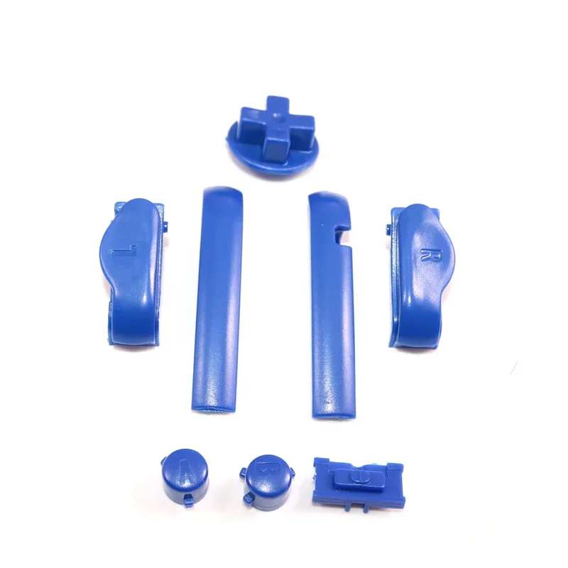 Jeu de boutons Game Boy Advance — A/B, croix, L/R, 15 coloris