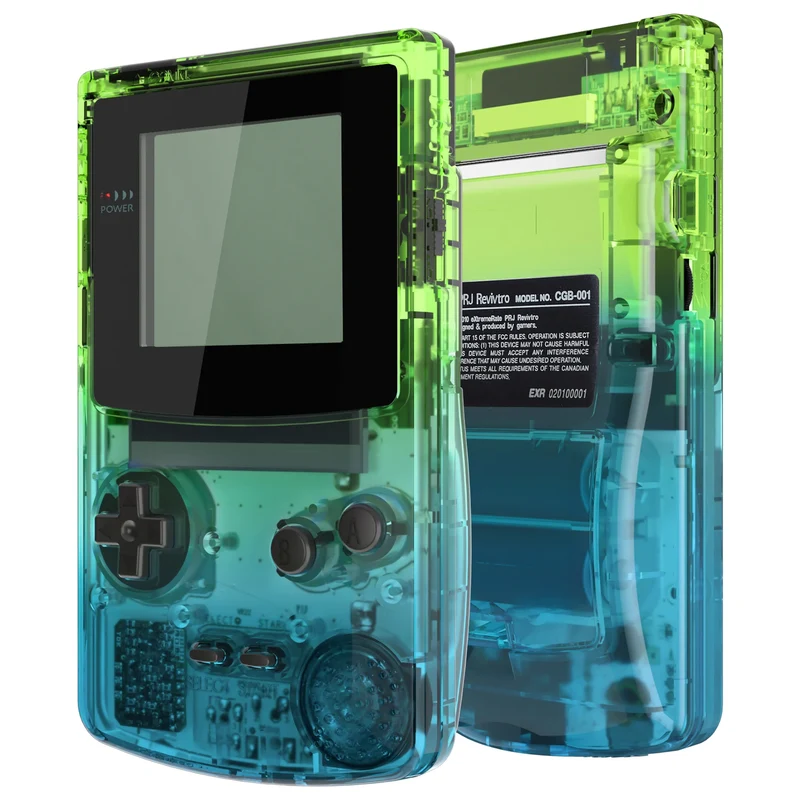 Coque complète Game Boy Color IPS-ready — eXtremeRate, boutons inclus