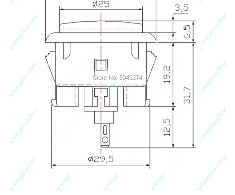 Bouton d'arcade snap-in 24 ou 30 mm — borne, stick et Raspberry Pi