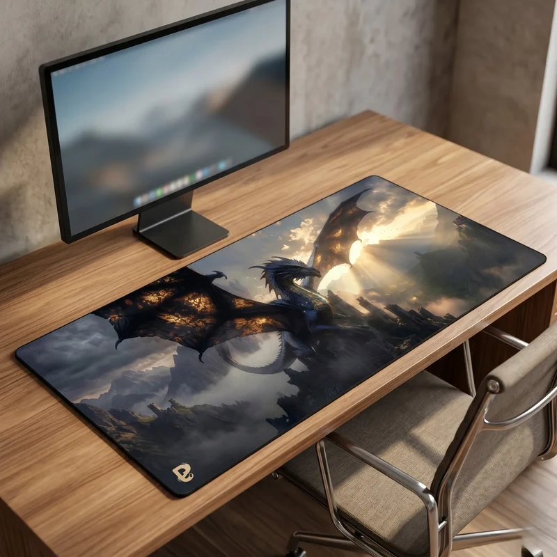 Tapis de Souris XXL Dragon | PopMyPad | 900x400mm | 3mm | Précision Gaming