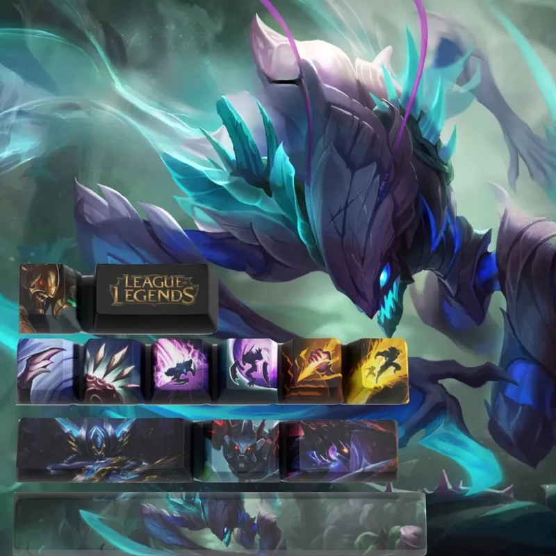Keycaps Khazix League of Legends – le grain PBT sous les doigts