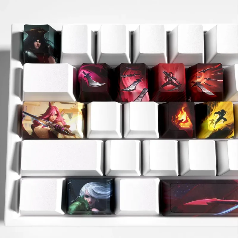 Keycaps Katarina League of Legends – le contenu exact du kit 12 touches