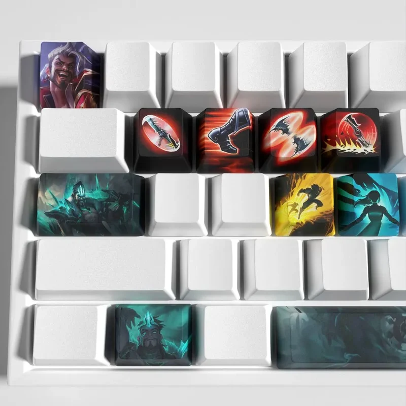 Keycaps Draven League of Legends – grip et retour de frappe pour les joueurs à APM élevé
