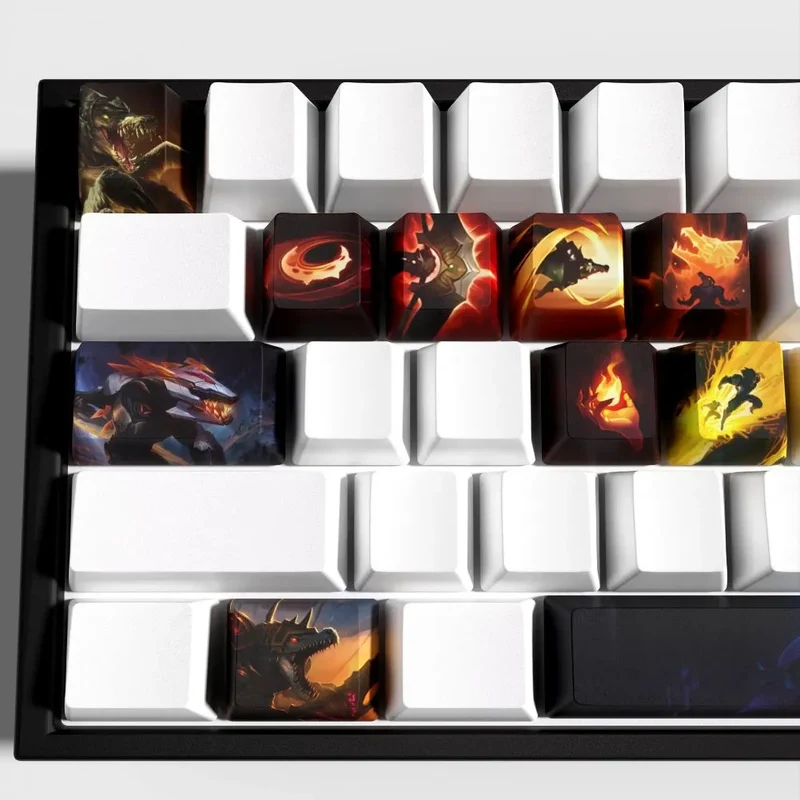 Keycaps Renekton League of Legends – frappe lourde, switches linéaires ou tactiles