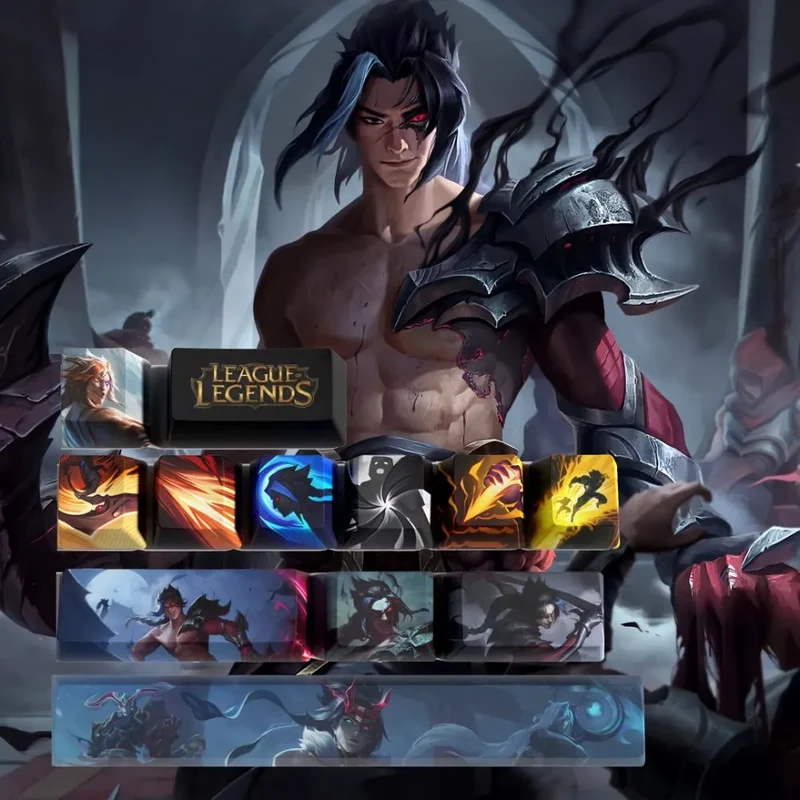 Keycaps Kayn League of Legends – un set, deux montages possibles