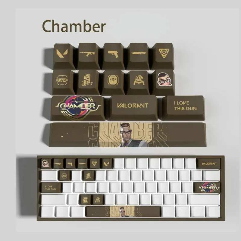 Keycaps Valorant Chamber – 14 touches PBT