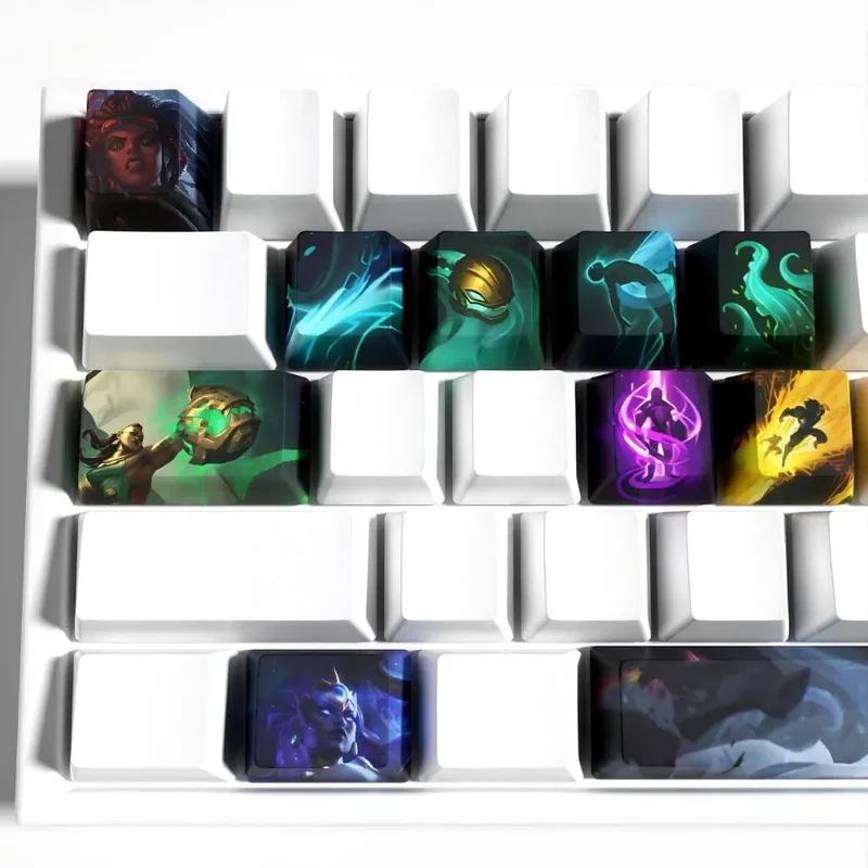 Keycaps Illaoi League of Legends – Pensé pour les claviers 60 % et 65 %