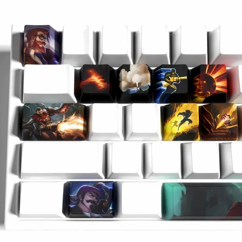 Keycaps Graves League of Legends – Finition mate anti-traces