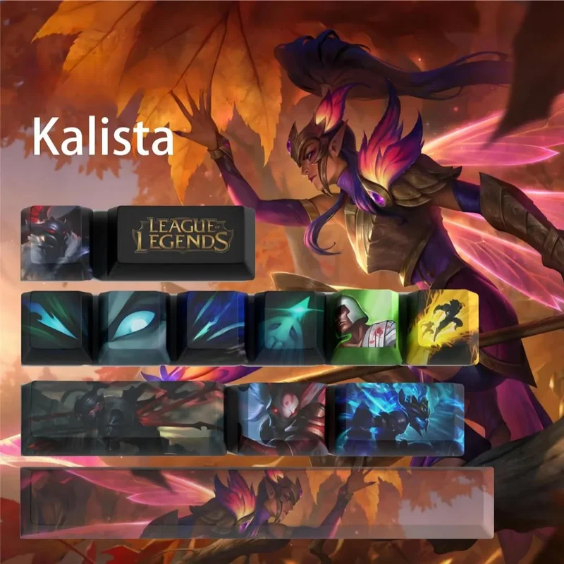 Keycaps Kalista League of Legends – ne changer que ZQSD et les touches d'action