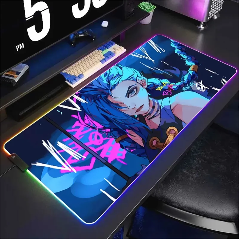 Tapis de Souris XXL RGB Jinx Arcane