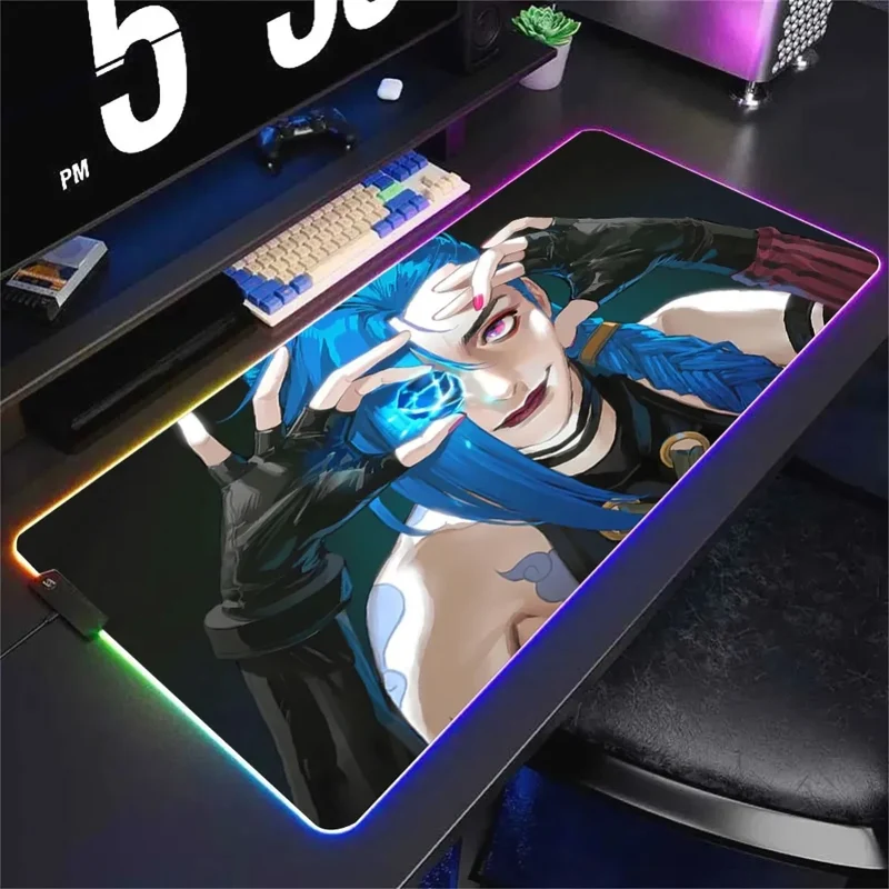 Tapis de Souris XXL RGB Jinx Arcane