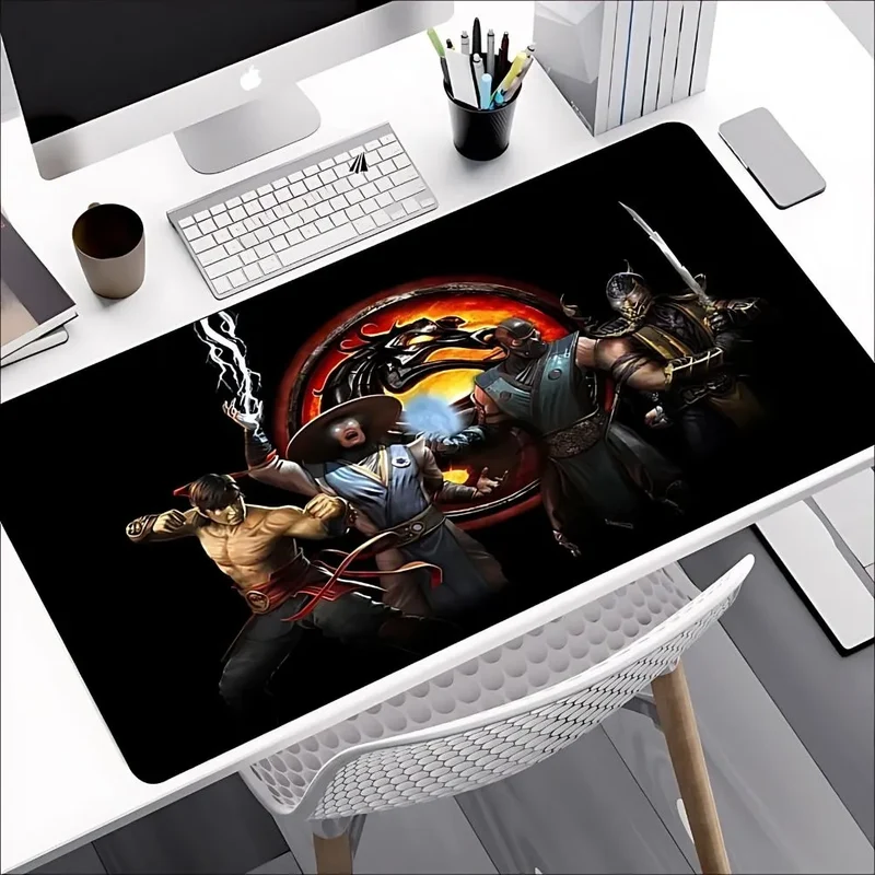 Tapis de Souris Gamer Noir Mortal Kombat Dragon
