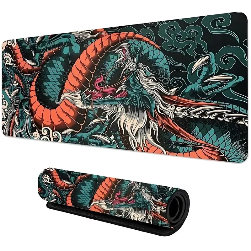 Tapis de Souris XXL Dragon Japonais - Confort et Style