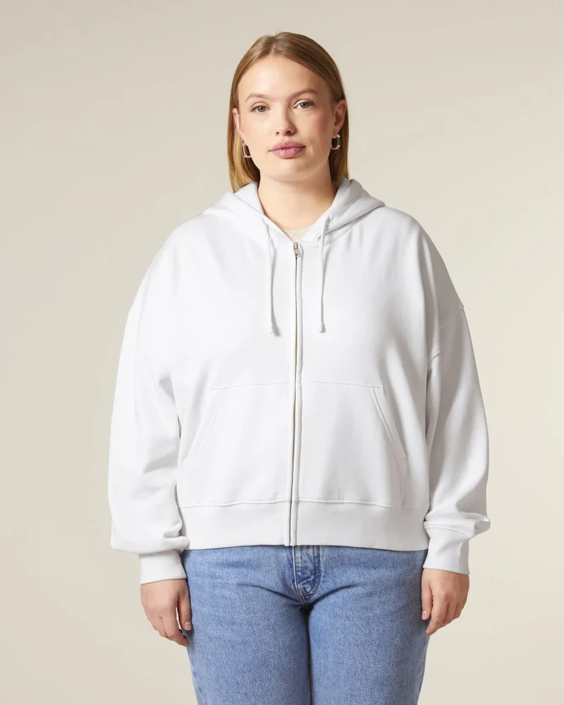 Sweat à capuche zippé coton bio Stanley/Stella Ida à personnaliser