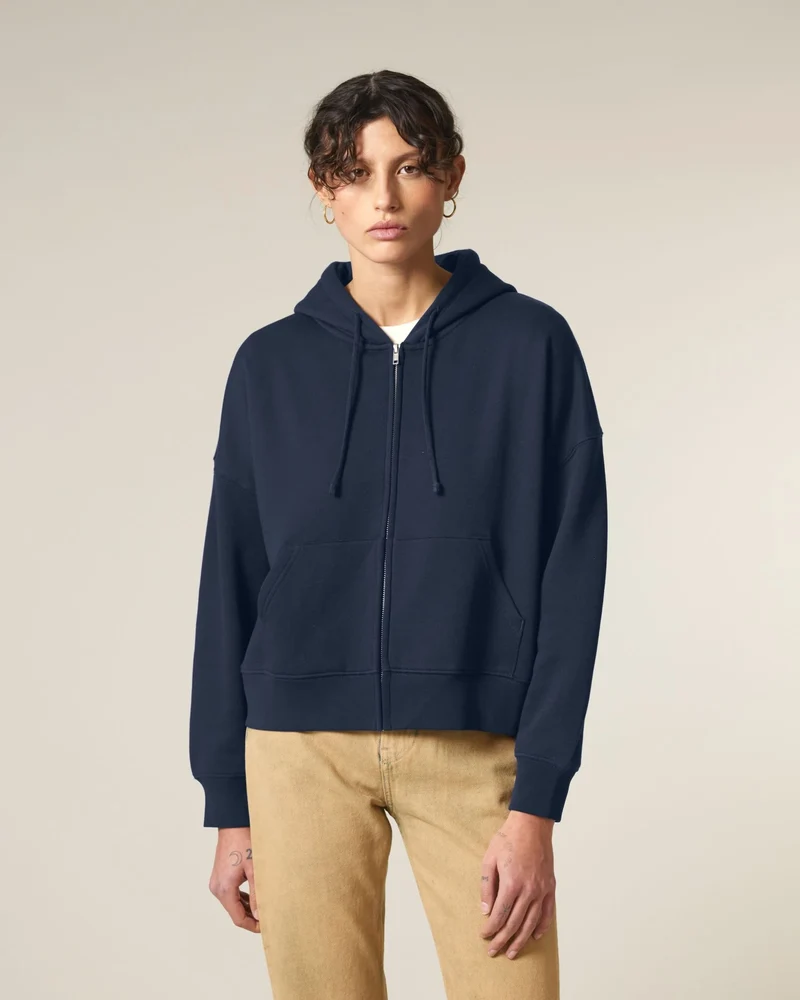 Sweat à capuche zippé coton bio Stanley/Stella Ida à personnaliser