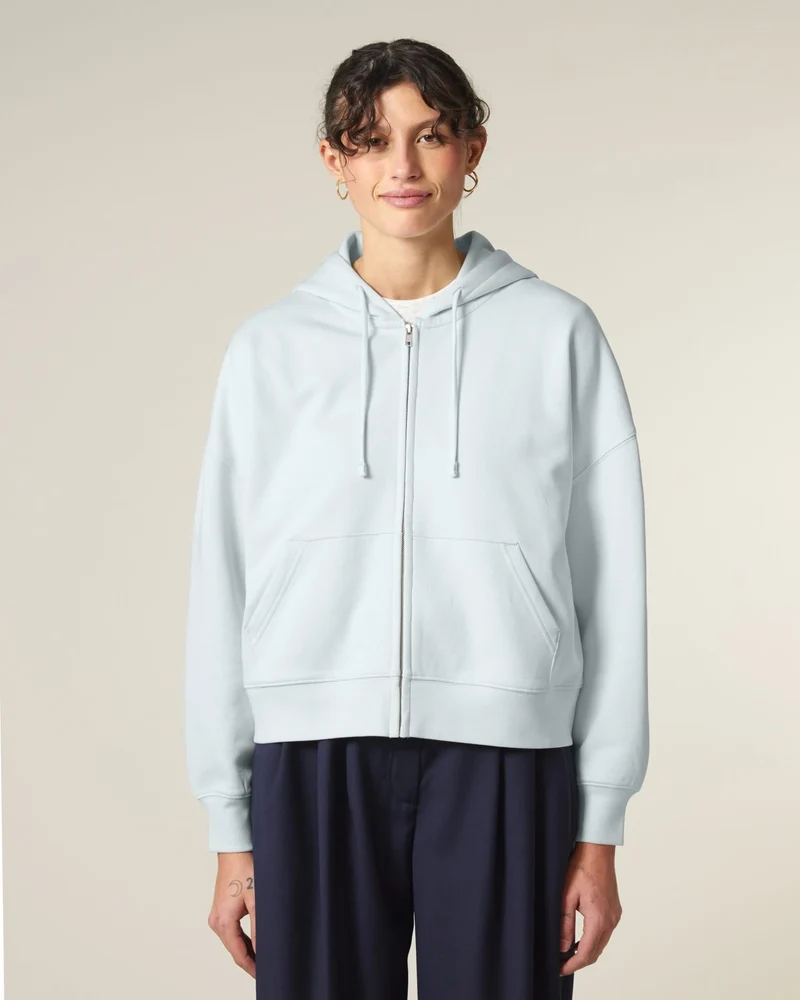 Sweat à capuche zippé coton bio Stanley/Stella Ida à personnaliser