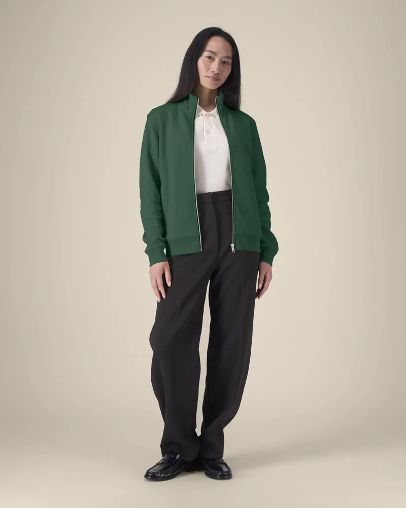 Sweat zippé coton bio Stanley/Stella Trailer 2.0 à personnaliser
