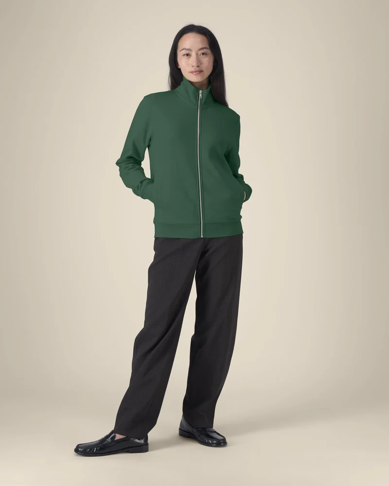Sweat zippé coton bio Stanley/Stella Trailer 2.0 à personnaliser