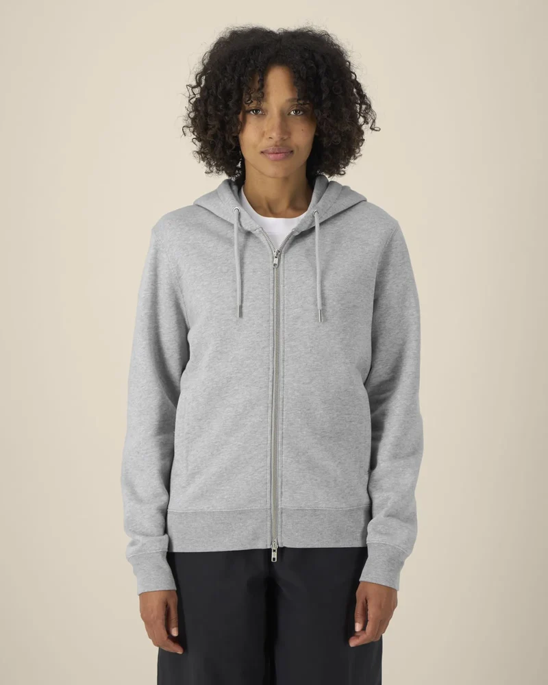 Sweat à capuche zippé coton bio Stanley/Stella Astor à personnaliser
