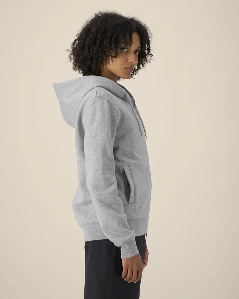 Sweat à capuche zippé coton bio Stanley/Stella Astor à personnaliser