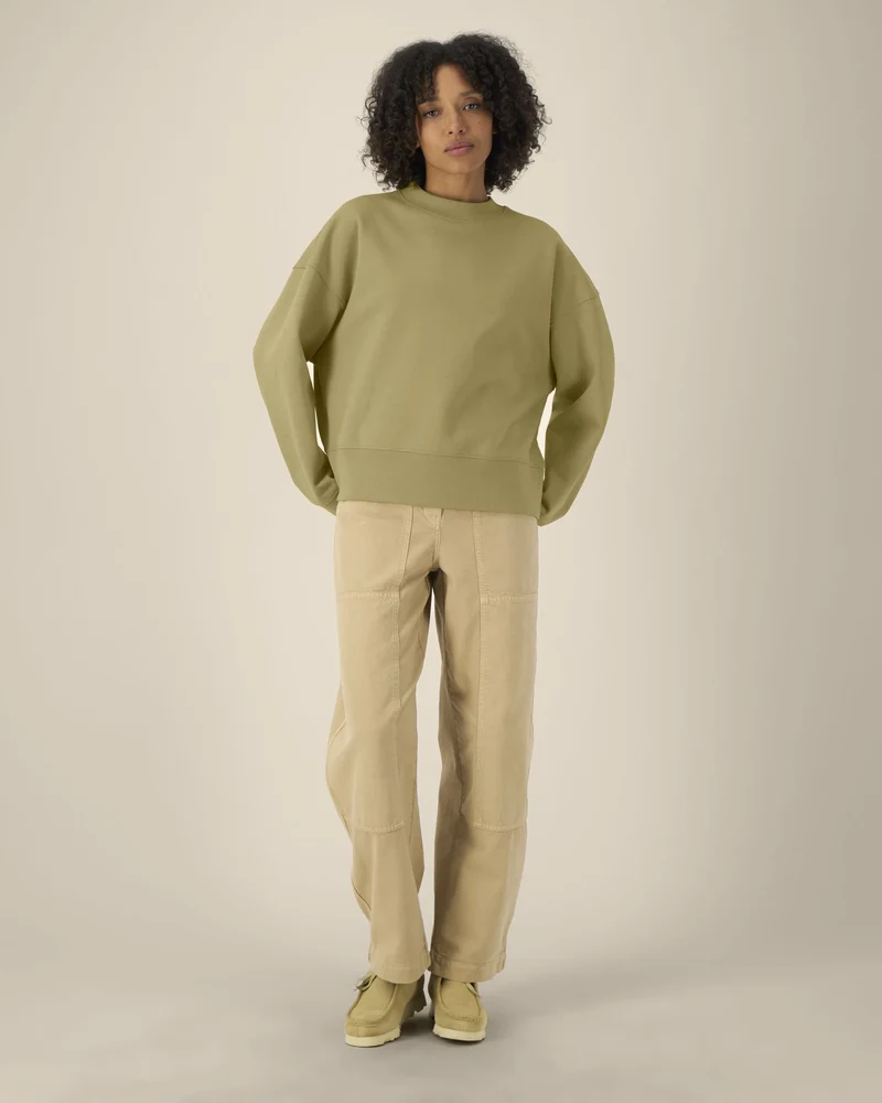 Sweat-shirt col rond coton recyclé Stanley/Stella à personnaliser