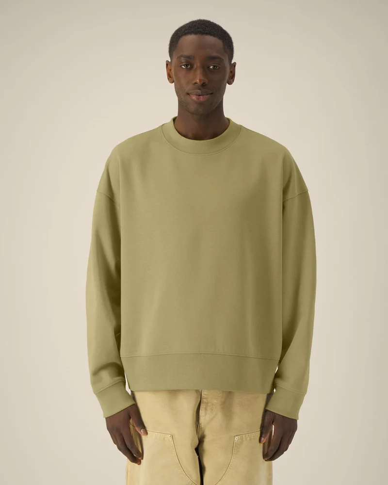 Sweat-shirt col rond coton recyclé Stanley/Stella à personnaliser