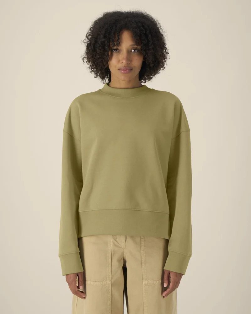 Sweat-shirt col rond coton recyclé Stanley/Stella à personnaliser