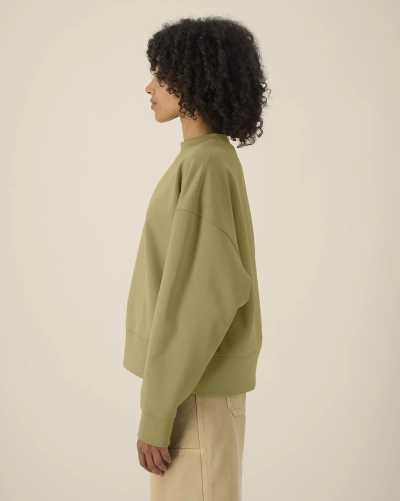 Sweat-shirt col rond coton recyclé Stanley/Stella à personnaliser