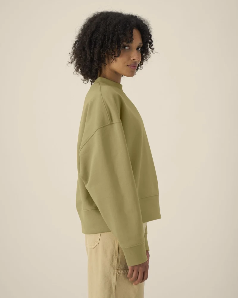 Sweat-shirt col rond coton recyclé Stanley/Stella à personnaliser