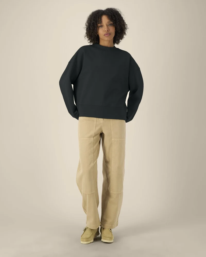 Sweat-shirt col rond coton recyclé Stanley/Stella à personnaliser