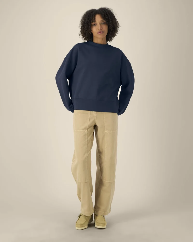Sweat-shirt col rond coton recyclé Stanley/Stella à personnaliser