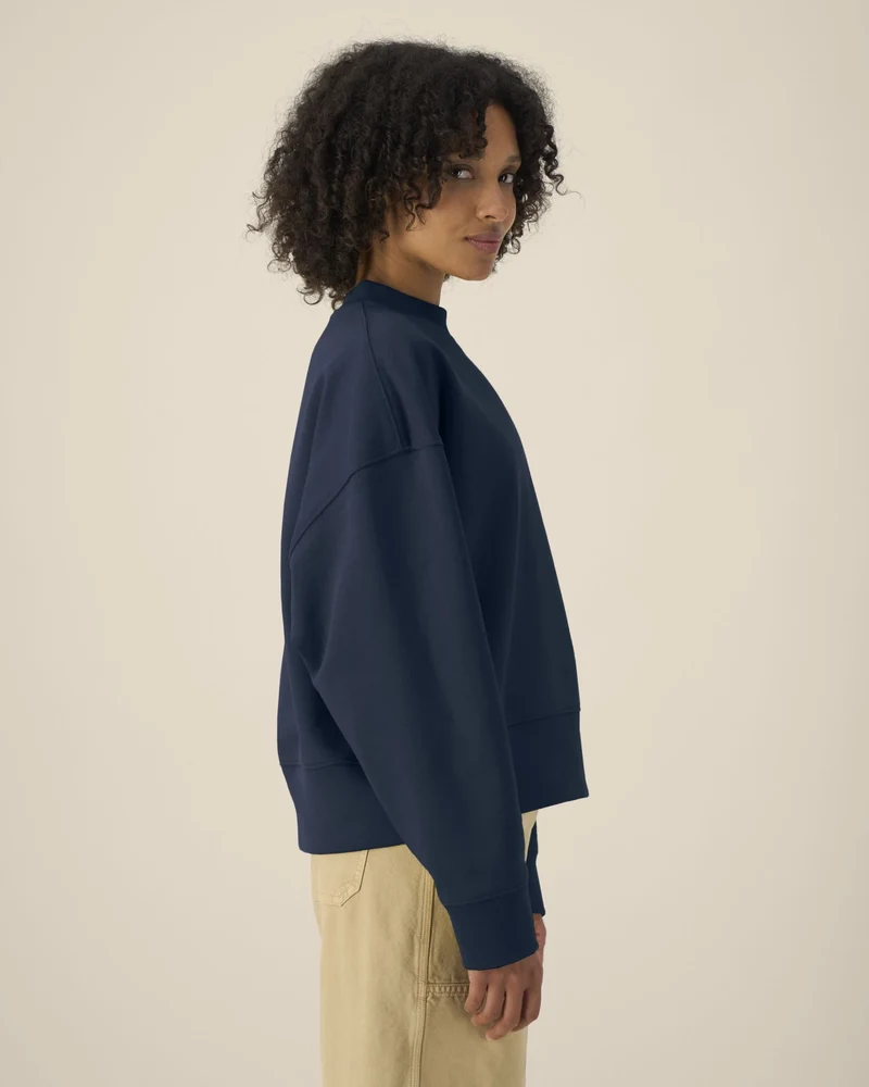 Sweat-shirt col rond coton recyclé Stanley/Stella à personnaliser