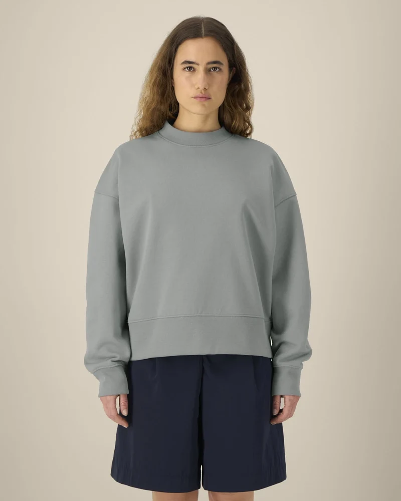 Sweat-shirt col rond coton recyclé Stanley/Stella à personnaliser