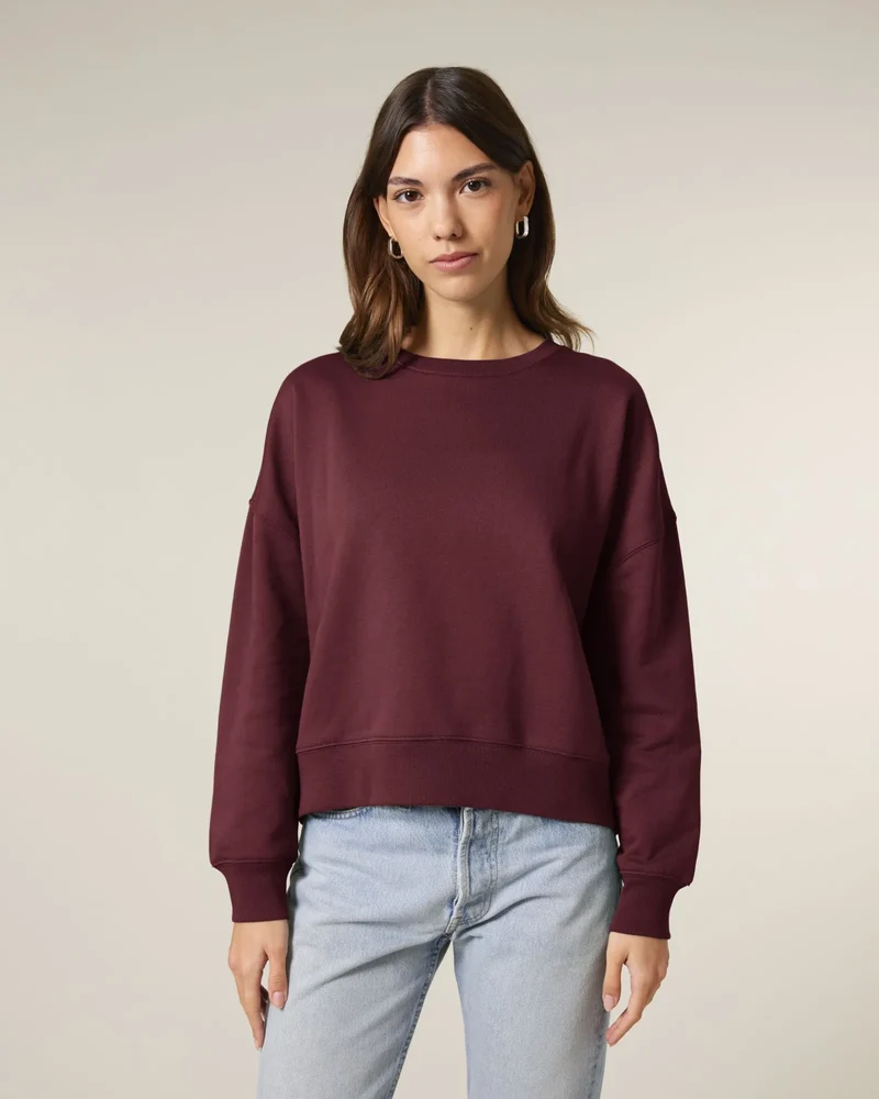 Sweat-shirt femme coton bio Stanley/Stella Alma à personnaliser