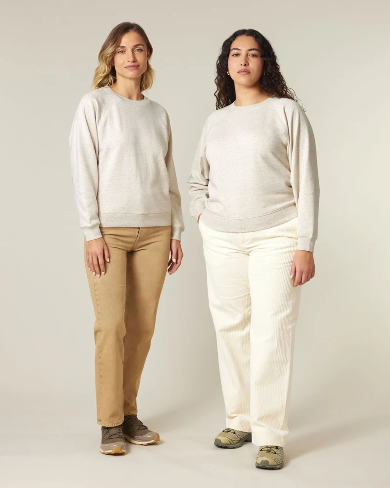 Sweat à col rond coton bio Stanley/Stella Clara à personnaliser