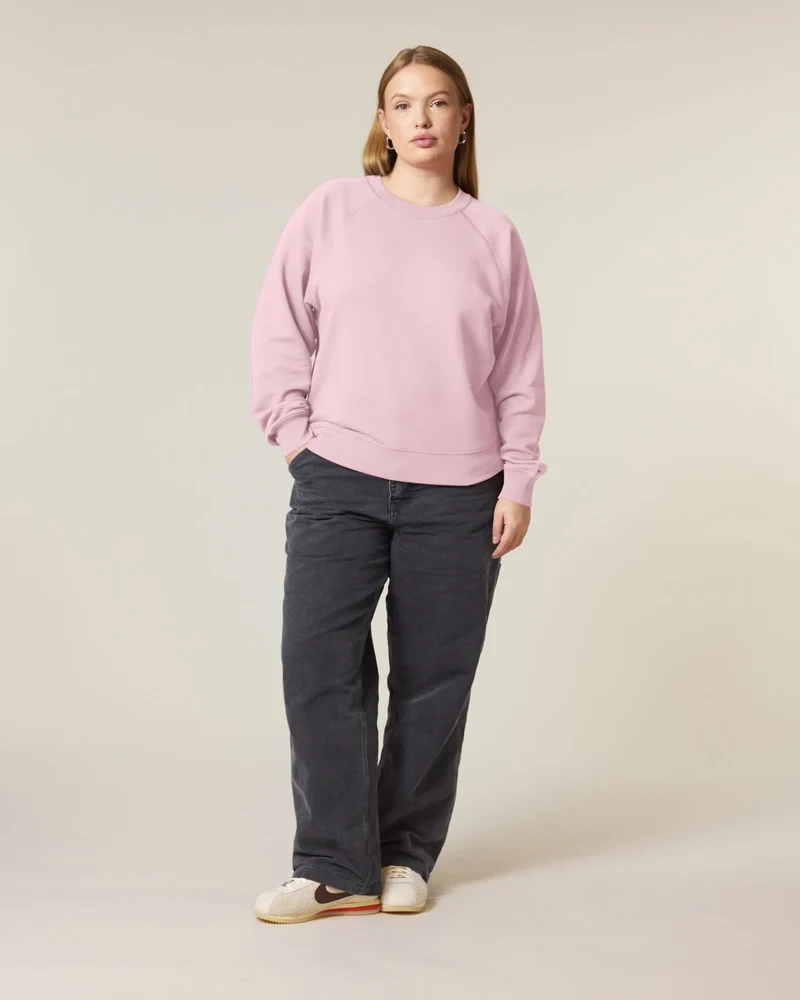 Sweat à col rond coton bio Stanley/Stella Clara à personnaliser