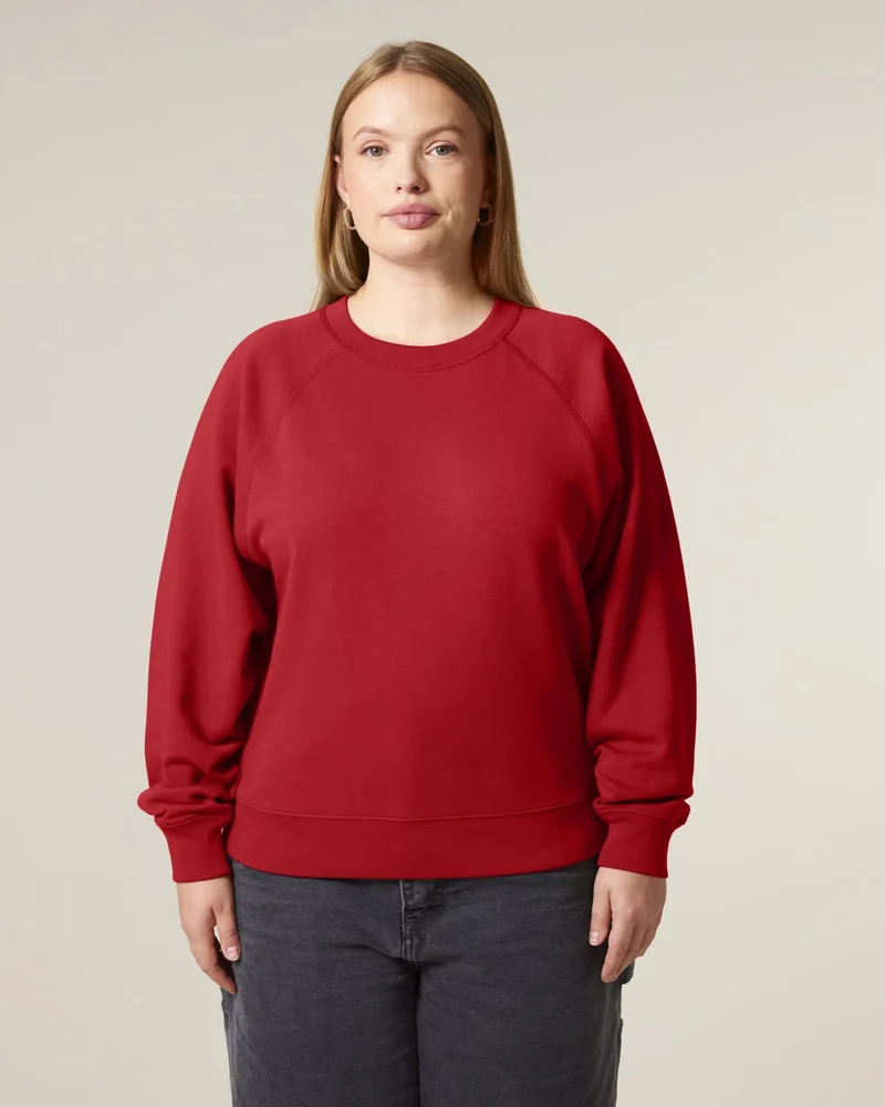 Sweat à col rond coton bio Stanley/Stella Clara à personnaliser
