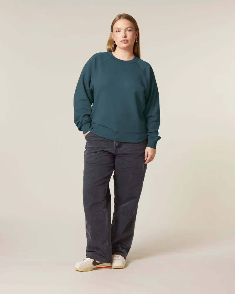 Sweat à col rond coton bio Stanley/Stella Clara à personnaliser