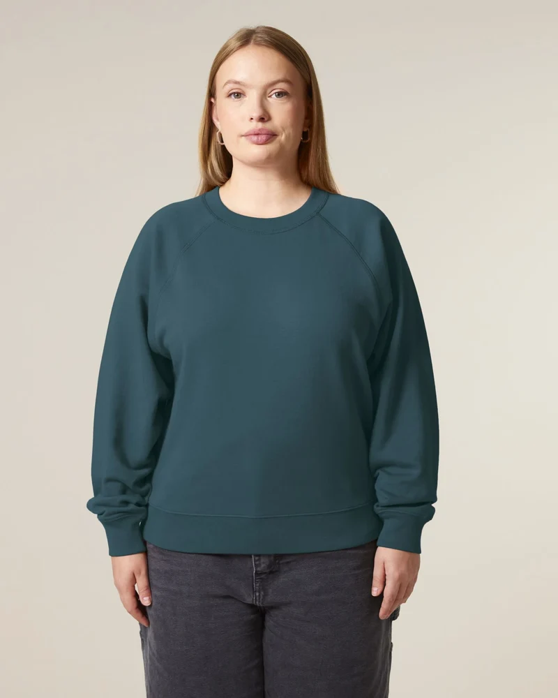 Sweat à col rond coton bio Stanley/Stella Clara à personnaliser