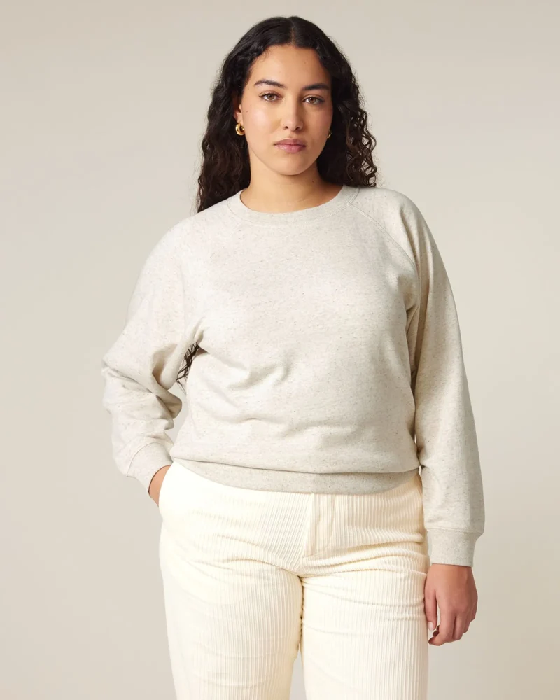Sweat à col rond coton bio Stanley/Stella Clara à personnaliser