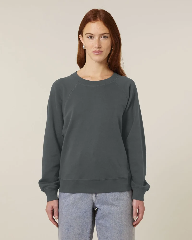 Sweat à col rond coton bio Stanley/Stella Clara à personnaliser