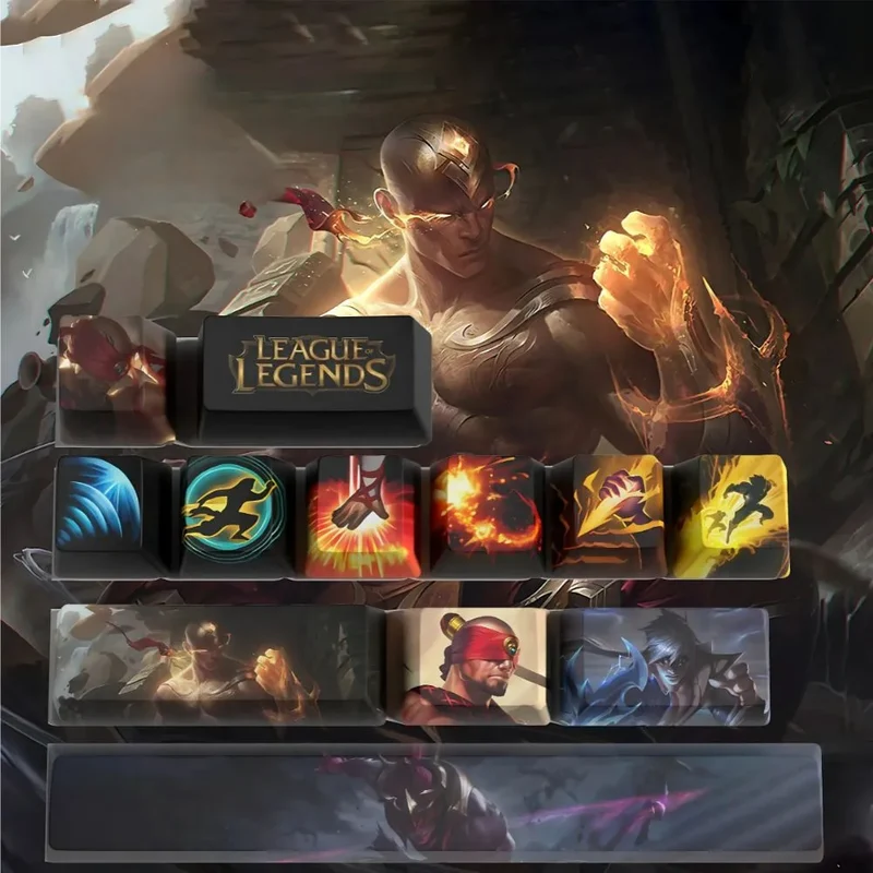 Keycaps Lee Sin League of Legends – des repères pour frapper sans regarder
