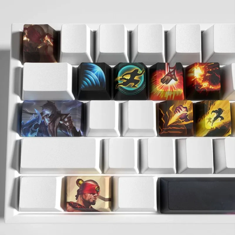Keycaps Lee Sin League of Legends – des repères pour frapper sans regarder