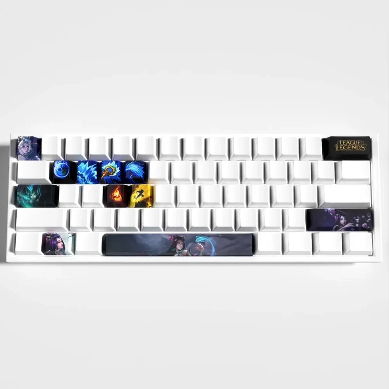 Keycaps Nami League of Legends – aqua et pastel pour un setup doux