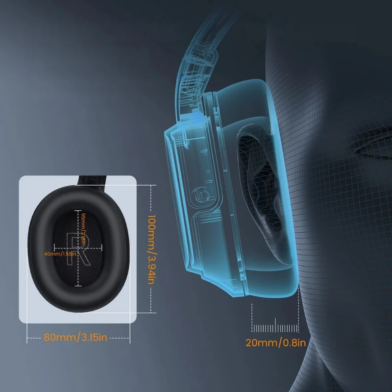 Casque Gamer Sans-Fil EKSA – Autonomie et Confort Premium