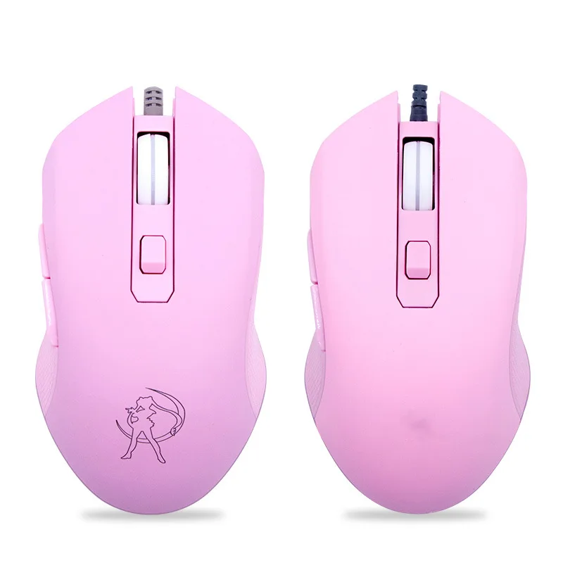 Souris Gaming Rose Filaire