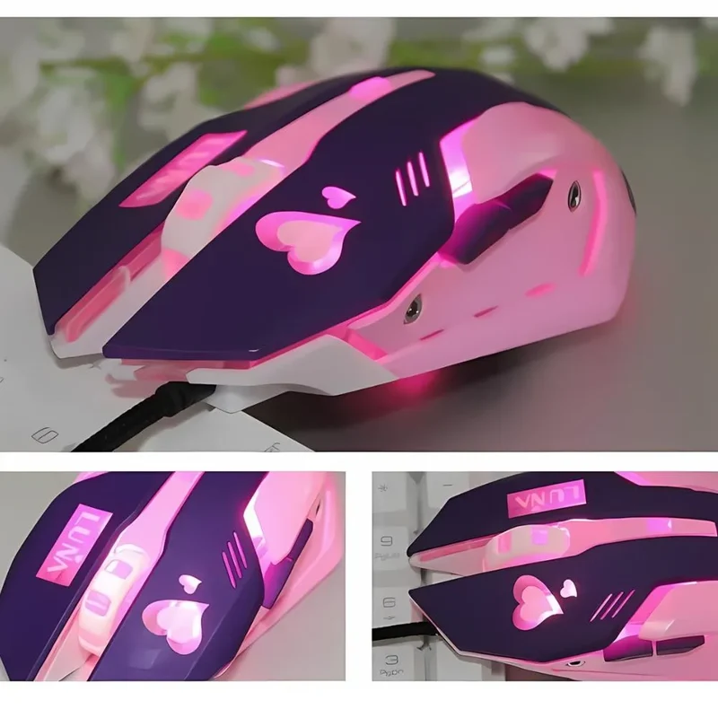 Souris Gamer Filaire 2400 DPI - Précision et Confort Silencieux