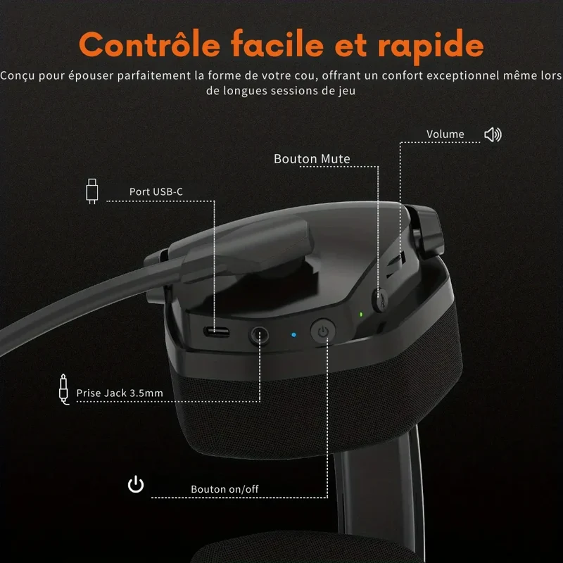 Casque NUBWO G06 Orange – Immersion et Endurance