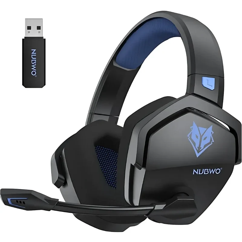 Casque NUBWO G06 Bleu – Autonomie et Connectivité Inégalées