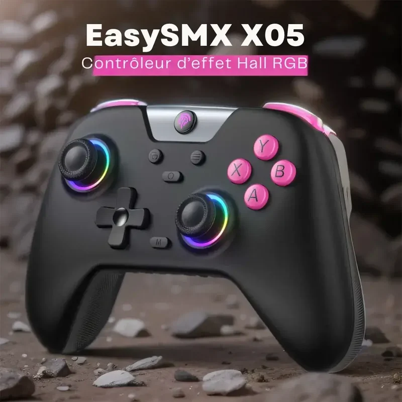 EasySMX X05 – Manette Switch Hall Effect avec éclairage RGB